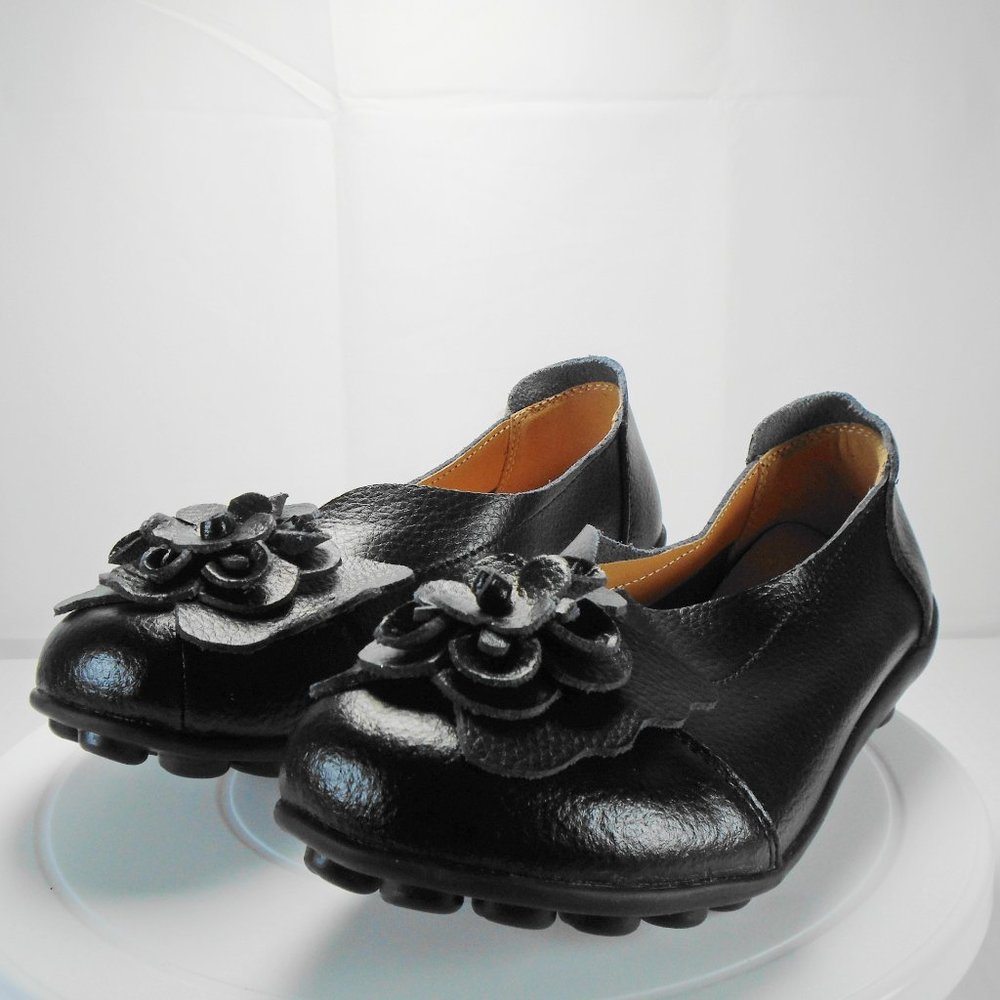 Pink Lady Black comfortable slip on